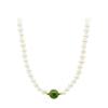 Collar de Perlas Barrocas de Jade Hetian Rueda de la Fortuna para Mujer, Versátil, Lujo Ligero, Diseño Nicho, Joyería de Alta Gama, Cadena Clavicular