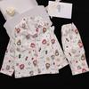 Pijama Nuevo de Comercio Exterior para Niñas, Verano Delgado Algodón Nube Dibujos Animados Manga Larga 2025 Lindo Conjunto para Estar en Casa para Niños Mayores