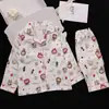 Pijama para Niñas Primavera y Otoño Algodón Nube Manga Larga 2025 Nuevo Conjunto de Ropa para el Hogar de Princesa Linda para Niñas