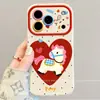 Funda para Teléfono Móvil Adecuada para Iphone17Pro Dibujos Animados Linda Manzana 16Plus Cobertura Completa 15 Silicona 14 Cuadros Corazón