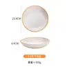 Pratos de Melamina Estilo Coreano Imitação Porcelana Louça Plástico Redondo de Duas Alças Pratos Estilo Ocidental Pratos Fundos Pratos de Sopa Uso Comercial
