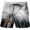 Pantalones cortos casuales de playa estampados de verano para hombre 2023 transfronterizos europeos y americanos AliExpress pueden ser una generación de cabello