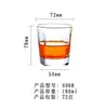 Juego Creativo de Vasos de Vidrio Transparentes para el Hogar, Vasos de Agua para Restaurante, Vasos de Cerveza KTV, Tazas de Té, Vasos para Enjuague Bucal, Venta al por Mayor