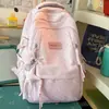 Mochila leve e versátil estilo universitário para meninas do ensino fundamental, estudantes do ensino médio, estudantes universitários, viagens e deslocamento