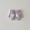Guantes Coreanos para Niños Qiunan Invierno Nuevo Estilo Ins Lindo Oso Manoplas a Prueba de Frío Cálidos Colgantes para Cuello de Bebé Venta al por Mayor