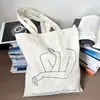 Bolsa de Lona para Mujer al Hombro Cruzada Ins Bolsa de Tela Estilo Japonés Artístico Simple Gran Capacidad Pequeña Fresca Estilo Coreano