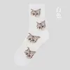 Calcetines para Mujer Primavera y Verano Nuevos Medias de Cristal Lolita Transpirables de Moda Medias de Cristal Sin Costuras Cosidas a Mano Calcetines Haining