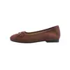 Sapatos rasos femininos com laço estilo francês, novos sapatos de balé estilo fada de verão 2026, mocassins delicados