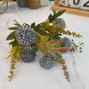 Flor de simulación de otoño, bola de espinas de 5 cabezas, flor falsa transfronteriza, crisantemo de ping pong, flor de seda de mesa europea, bola pequeña de crisantemo, comercio electrónico más vendido