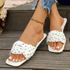 Novedad Verano 2026 Chanclas Planas de Lunares con Lazo para Mujer, Zapatos Casuales Versátiles Antideslizantes para Uso en Exteriores
