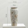 Portão Shu Vento Silencioso Cerâmica Decoração Vintage Flor Seca Vaso Hidropônico Pousada Hotel Sala de Estar Ornamentos de Flores Sensação de Alto Padrão