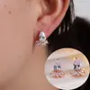 Pendientes de Moda Transfronterizos con Incrustaciones de Circonita, Nuevo Estilo Más Vendido, Moda de Alta Gama, Pendientes Versátiles Simples y Lujosos