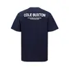 26Ss Transfronterizo Cole Buxton Estampado de Letras Estilo Callejero de Verano Unisex Holgado Casual Pareja Versátil Camiseta de Manga Corta Moderna