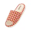 Pantuflas de Lino Rayadas para Todas las Estaciones, Estilo Nuevo para Hombres y Mujeres, Adecuadas para Uso en Interiores en Primavera y Otoño