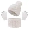 Venta Caliente Transfronteriza Nuevo Sombrero de Punto Trenzado con Pompón para Otoño Invierno Sombrero Cálido para Niños Fabricante de Sombreros de Punto Suministro Directo Venta al por Mayor en Stock