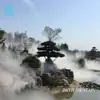 Fuente Musical a Gran Escala con Equipo de Boquilla Alta de Chorro Directo Oscilante Bidimensional, Iluminación de Río, Fabricante de Fuentes Escénicas Programables