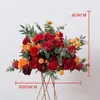 Cerimônia de Entrega de Carro Vitrine Decoração de Casamento Colunas de Flores Enfeites de Flores Flores Artificiais Loja 4S Bem-vindo Placa de PVC Coluna de Papel Decoração