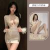 Gato de leche codicioso lencería sexy secretaria sexy OL falda de cadera uniforme caliente tentación traje de juego mujeres una generación de cabello