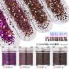 Kit de glitter para nail art, lantejoulas, pó de glitter, gradiente Azul Roxo 123mm, esmalte misto, joia, cola, material de gota