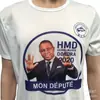 Fábrica de Processamento e Produção Personalizada Camiseta Jersey Simples Casual Masculina e Feminina Sublimação Eleição Camisas Publicitárias