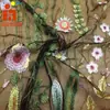 Bordado de Flores Herbales Verano Hanfu Cheongsam Vestido Tela Bordada Punto Hilo Multicolor Bordado Plano Tela Bordada