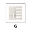Pintura Decorativa Moderna Simple Blanco y Negro Abstracta Arquitectónica de Ajuste Suave Comedor Sala de Estar Dormitorio Nórdica Pintura Mural para Pared de Fondo