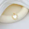 [Oro Real de Cobre] Amor Simple, Único y Elegante Exportación Transfronteriza DIY Joyería Hecha a Mano Cobre Circonio Incrustación de Micro-Piedras Colgante
