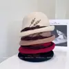 Elegante Boina Retro de Espiga de Trigo para Mujer, Sombrero de Fieltro de Lana Australiana para Otoño e Invierno, Sombrero Resistente de Doble Modo, Versátil Sombrero de Azafata