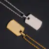 Nuevo collar colgante rectangular brillante con incrustaciones de plata esterlina S925 Mosan transfronterizo de Europa y Estados Unidos, moderno y moderno colgante de hip hop