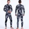 Traje de Buceo Camuflaje de 3mm para Hombre Traje Cálido Unido para Pesca y Caza Manga Larga a Prueba de Frío Snorkel Traje de Invierno para Natación Traje de Surfista