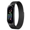 [M7] nuevo comercio exterior Milán Niza con reloj electrónico toque de moda impermeable electrónico cuadrado led pulsera