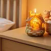 Molde de Resina de Cristal DIY Cabaña de Bosque de Hadas Vela 3D Edificio Vela Aromática Molde de Silicona