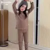 Clase infantil Beixinan Ropa y Pantalones de Algodón Puro Lycra Otoño para Niños y Niñas, Conjunto de Ropa Interior Térmica Sin Costuras