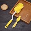 Set de 3 Piezas de Cepillo para Botellas de Esponja de Piña, Cepillo para Tetinas de Bebé, Cepillo para Popotes, Herramienta de Limpieza Giratoria 360 Grados, Cerdas Suaves