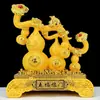 Cinco Bendiciones Calabaza Dorada Ruyi de Jade Adorno Decoración de Gabinete de Vino de Entrada Regalo de Inauguración de Casa Nueva Venta al por Mayor