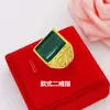 Anillo de apertura bañado en oro Estrella anillo bañado en plata liso y resistente al desgaste no se decolora venta al por mayor directa de fábrica anillo