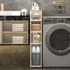 Estante de almacenamiento para baño gabinete para huecos de baño gabinete de almacenamiento para baño casillero de inodoro lateral de inodoro
