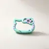 Hebilla de resorte con forma de lazo y efecto de goteo de aceite de color caramelo, accesorio DIY, conector de hebilla colgante para bolsa de dibujos animados lindo