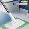 Novo esfregão doméstico com fixação automática do pano e remoção de poeira, esfregão multifuncional sem as mãos para pessoas preguiçosas