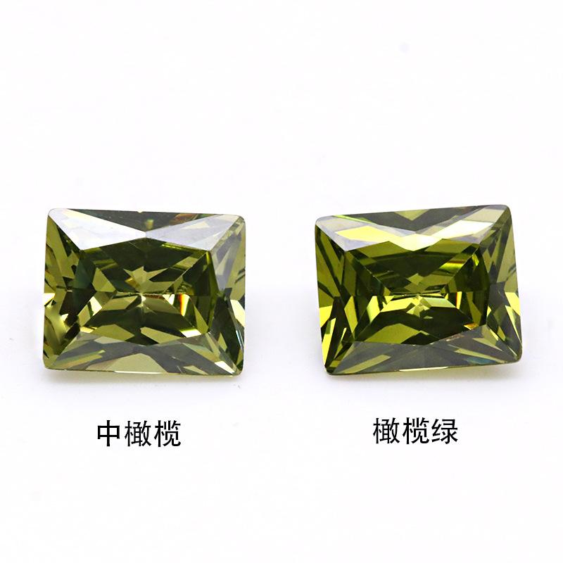 长方形橄榄锆石