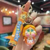 Chaveiro de bebê chorando em desenho animado, pingente tridimensional fofo para mochila de meninas, acessórios, chaveiro de carro para casal, atacado