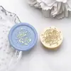 Sello de cera transfronterizo con cabeza de cobre con patrones de luna, rosa y mariposa, cabeza de sello universal, accesorio de decoración para invitaciones de boda