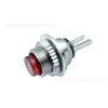 Interruptor de pulsador DS-101 pulsador a través de rosca metálica interruptor de pulsador diámetro de apertura 8 mm 2 terminales interruptor de pulsador redondo