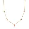 Collar para Mujer, Moda Transfronteriza Europea y Americana, Nicho Retro Simple Geométrico Cuadrado con Incrustaciones de Diamantes Acero Inoxidable Juego de Pulseras Joyería