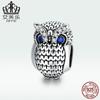 Pulsera Evelle Original Animal Series Búho s925 con cuentas de plata esterlina, nuevo producto transfronterizo, accesorios de joyería con cuentas
