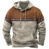 Sudadera con capucha Retro Americana para Hombre, Sudadera con Estampado Estilo Mezclilla, Chaqueta Casual de Moda para Primavera y Otoño