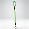 Fio de mola de fivela de escalada no atacado, alicate de isca retrátil automático, dispositivo de controle de peixe, fio de aço com corda anti-perda, ferramenta de pesca com corda anti-perda