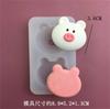 Caqui Pimenta Urso Leitão Sanduíche Beliscão Silicone 4 Hambúrguer Base Sanduíche Molde Padrão Urso Molde Vela 3 Camadas