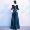 Vestido de Performance Coral para Mulheres, Traje de Coro Adulto Verde Escuro, Novo Vestido Longo Elegante 2026