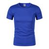 Camiseta de Malla de Secado Rápido con Cuello Redondo Personalizada Uniforme de Equipo Deportivo al Aire Libre Maratón Camiseta de Manga Corta Estampada de Secado Rápido para Hombre